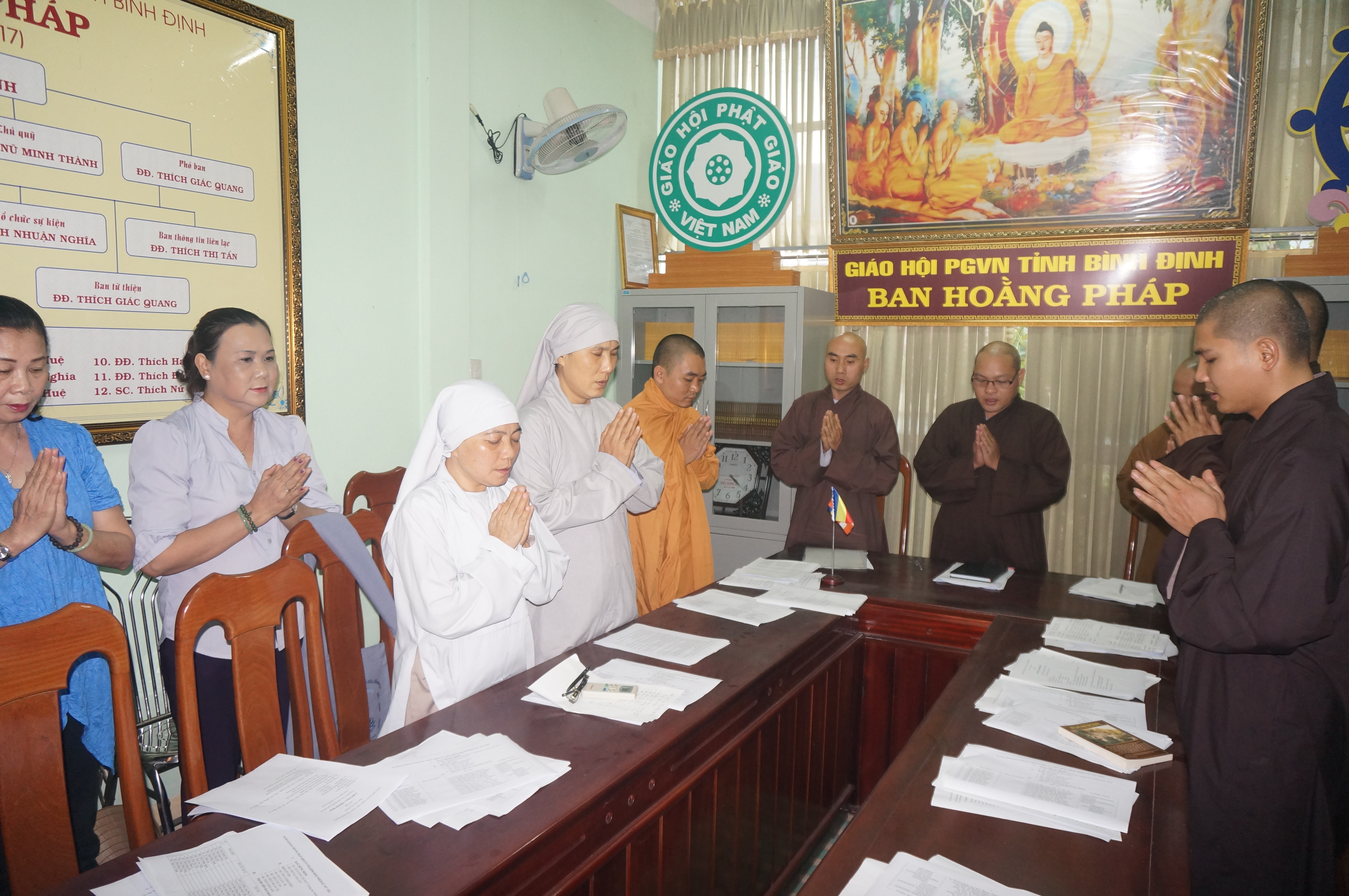 Ban Hoằng Pháp tỉnh Bình Định họp triển khai Phật sự.
