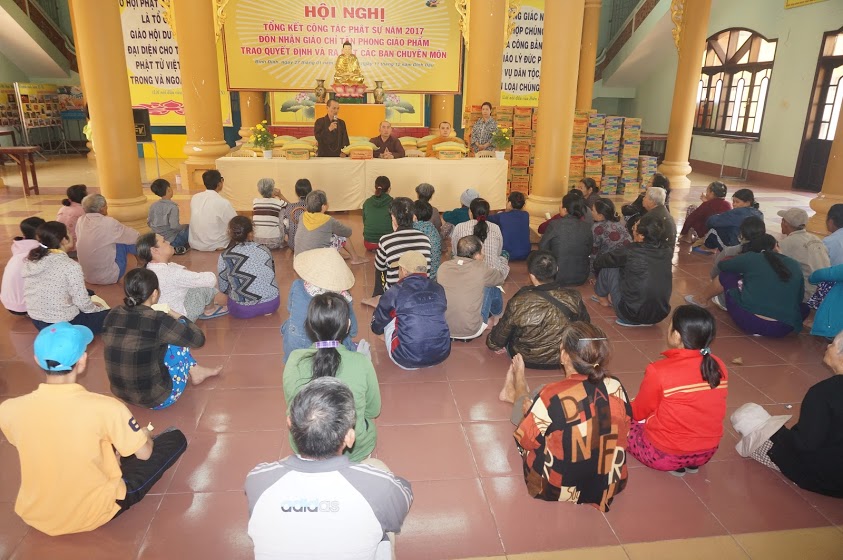 Chương trình đỏ lửa mùa xuân của Ban Từ thiện xã hội Phật giáo tỉnh Bình Định.