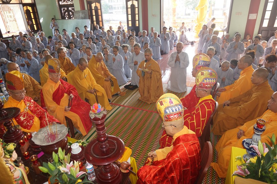 Phân Ban Cư sĩ Phật tử tỉnh Bình Định tổ chức Lễ Cầu an Tân niên Mậu Tuất.