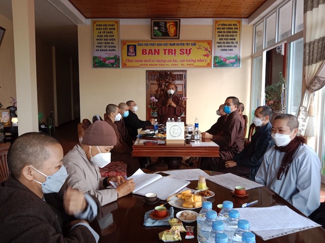 Tây Sơn: Ban Trị sự họp triển khai Phật sự năm 2022