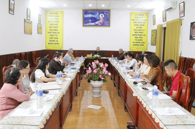 Ban Từ thiện xã hội PG tỉnh Bình Định họp đề ra phương hướng Phật sự NK. 2022 - 2027.