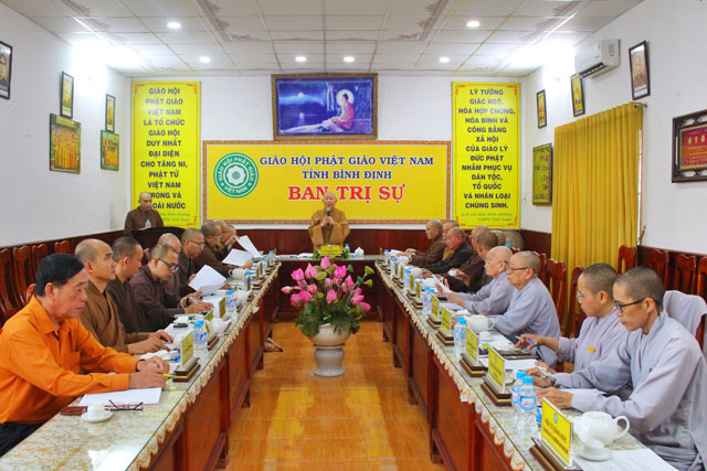 Ban Thường trực Ban Trị sự tỉnh họp rà soát lần cuối công tác tổ chức Đại hội Đại biểu Phật giáo tỉnh